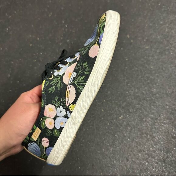 Rifle Paper Co. x Keds black floral tennis shoes - Picture 9 of 11